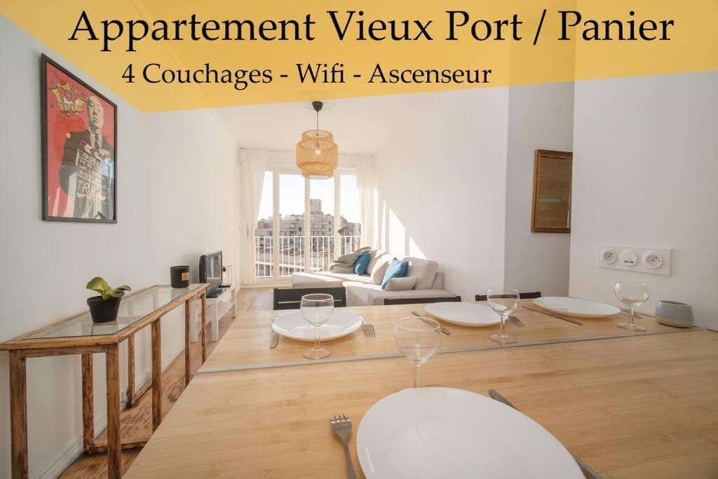 Appartement Tout Equipe Au Coeur Du Vieux Port 4 Couchages Marseille Extérieur photo